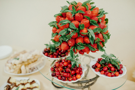 Catering at a luxury eventの写真素材