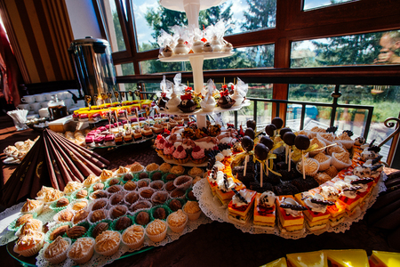 Catering at a luxury eventの写真素材