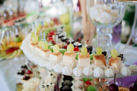 Catering at a luxury eventの写真素材