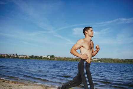 Strong attractive runnerの写真素材