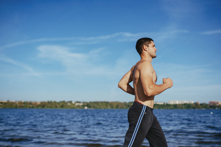 Strong attractive runnerの写真素材