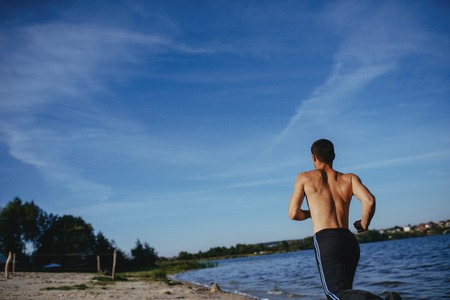 Strong attractive runnerの写真素材