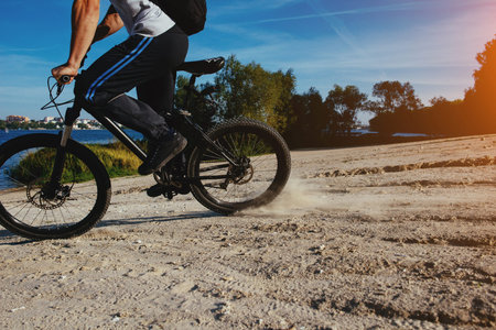 man on a bicycle