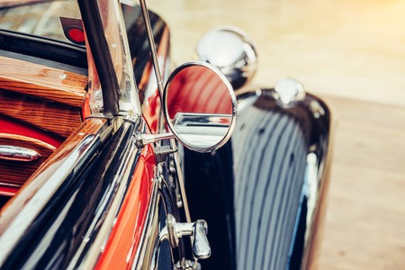 part retro car close-up.の写真素材