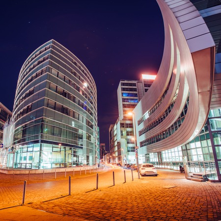 night city Dusseldorf. Germany.の写真素材