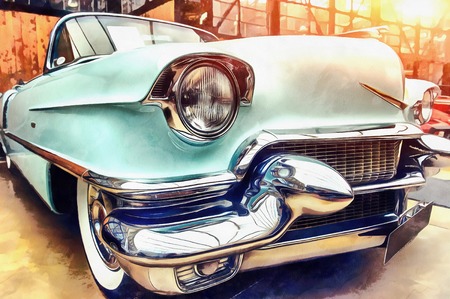 The works in the style of watercolor painting. A closeup  theの写真素材