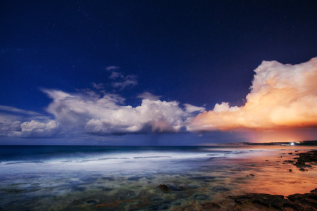 Fantastic sunset over the sea.の写真素材
