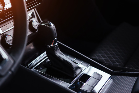 manual shift of modern car gear shifterの写真素材