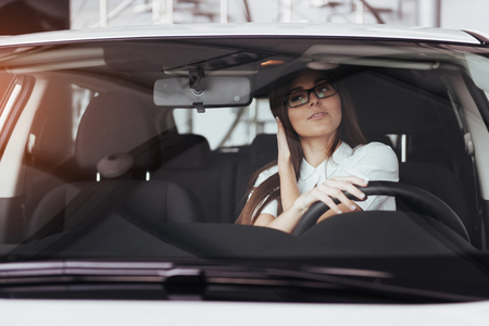 attractive young Caucasian womanの写真素材