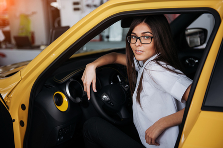 attractive young Caucasian womanの写真素材