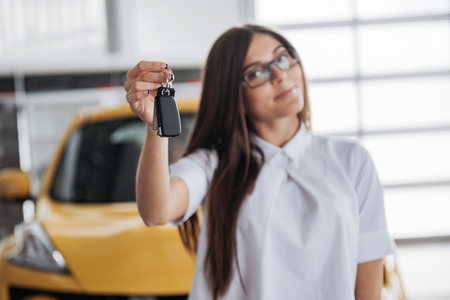 Portrait of a young beautiful womanの写真素材