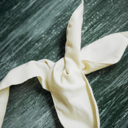 Many colorful bandages on his head Ukraine. Europeの写真素材