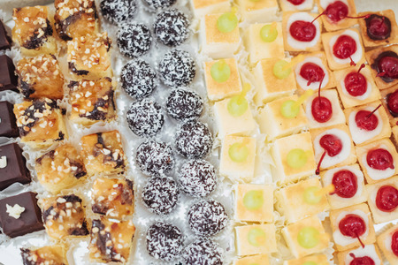 Fine dishes on the buffet table weddingの写真素材