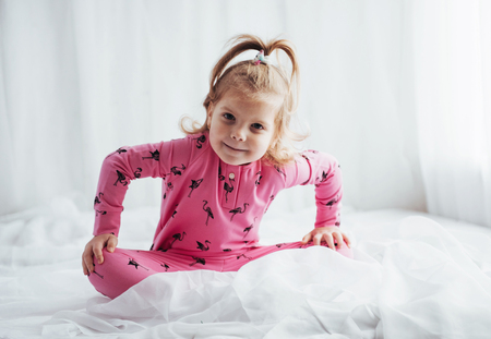 Child in pajamaの写真素材