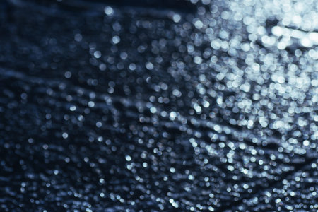 abstract background, soft blue bokeh circles, texture of ice