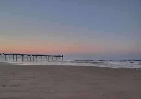 Saltburn pier East Cleveland.の写真素材