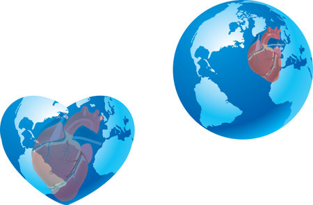 I praise the earth with the Heartのイラスト素材