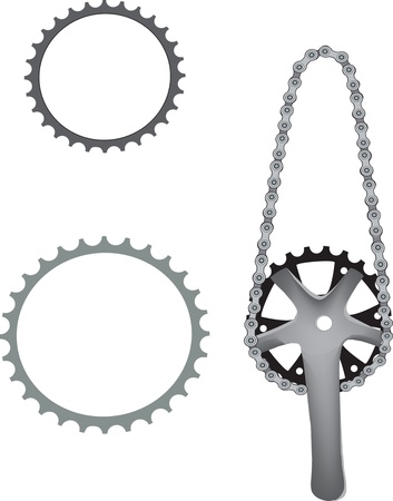 bicycle sprocketのイラスト素材