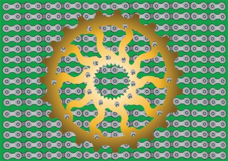 background bicycle chain sprocketのイラスト素材