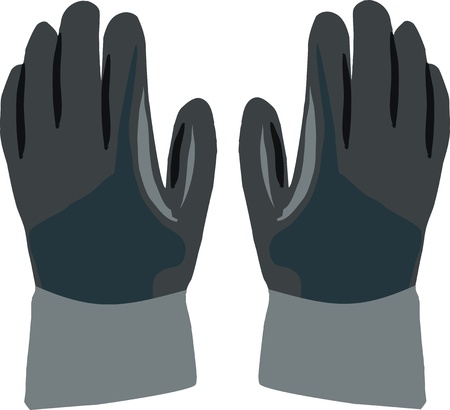 gloves workerのイラスト素材
