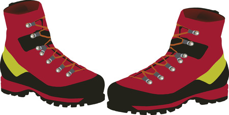 hiking bootsのイラスト素材