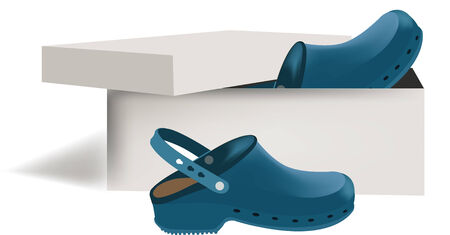 Orthopedic sandals for hospitalのイラスト素材