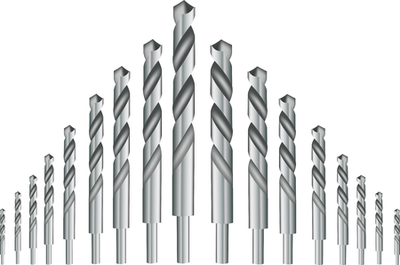 teel hardware drill bits for drilling ironのイラスト素材
