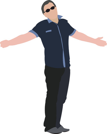 impatient personのイラスト素材