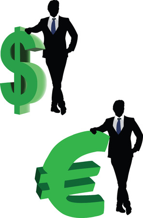 manager backed currency symbolのイラスト素材