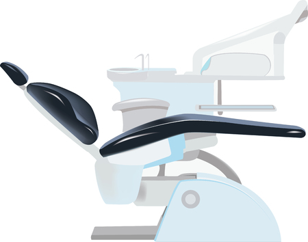 dentist chair with mechanical accesのイラスト素材