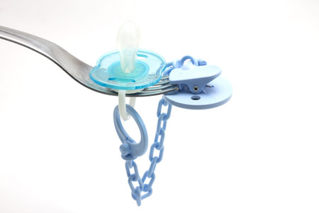 accessory for children over a pacifier symbol fork meal per child
