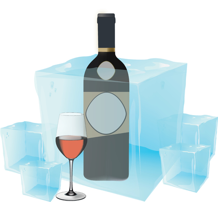cold wineのイラスト素材