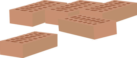 some bricks in terracotta