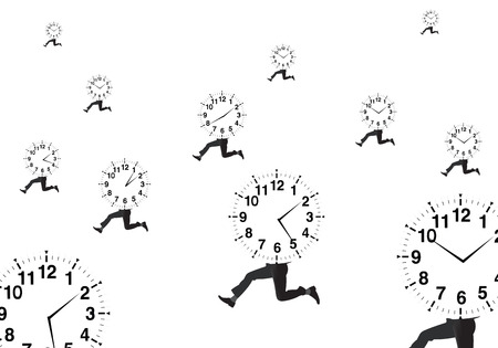 Alarm legs runs appointmentのイラスト素材