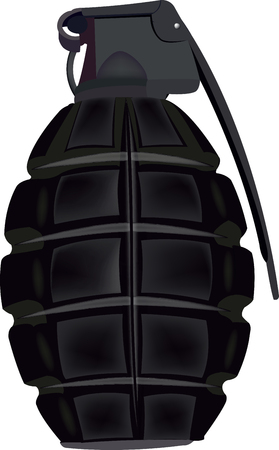 hand bomb for military useのイラスト素材