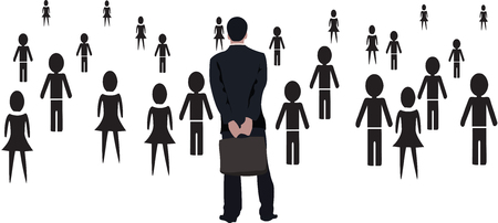 business meeting assembly group of peopleのイラスト素材