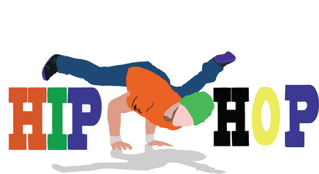 hiphop street dance Editor's noteのイラスト素材