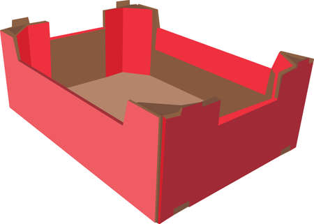 crates containers for the transport of food and moreのイラスト素材