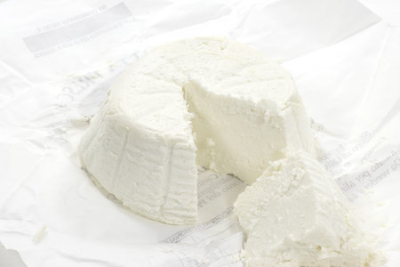 buffalo milk cottage cheese cheeseの写真素材