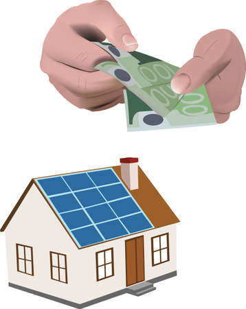 house renovation energy saving credit refundのイラスト素材