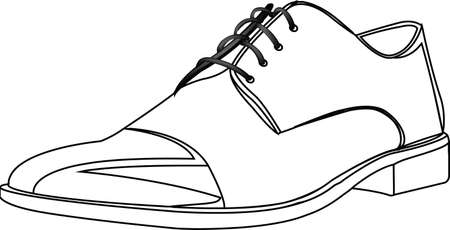black shoes for office and ceremony black shoes for office and ceremonyのイラスト素材