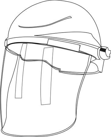 adjustable protective antivirus visorsのイラスト素材