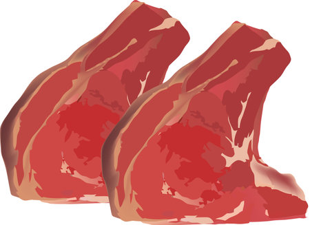 red beef ribのイラスト素材
