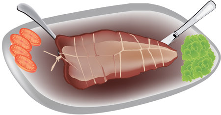 rectangular flow plateのイラスト素材