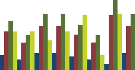 economic bars industrial economy trendのイラスト素材