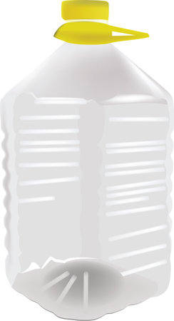 five-liter plastic container for transporting liquidsのイラスト素材