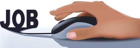 hand mouse workのイラスト素材