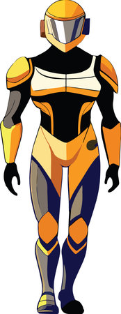 Astronaut in full travel uniformのイラスト素材
