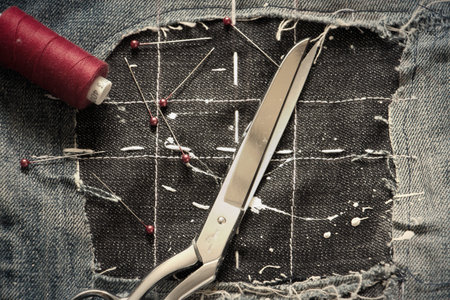 Repair your favorite jeans re-use to see cool.
