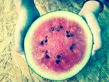 The dried watermelon seeds are polite and are good for the body. Eat or cookの写真素材